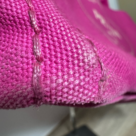 Prada Canapa Pink Extra Large Tote Bag Authentic - Picture 8 of 14